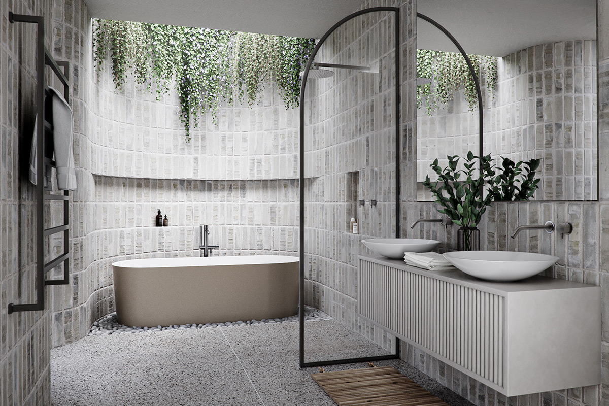 Designing a large bathroom